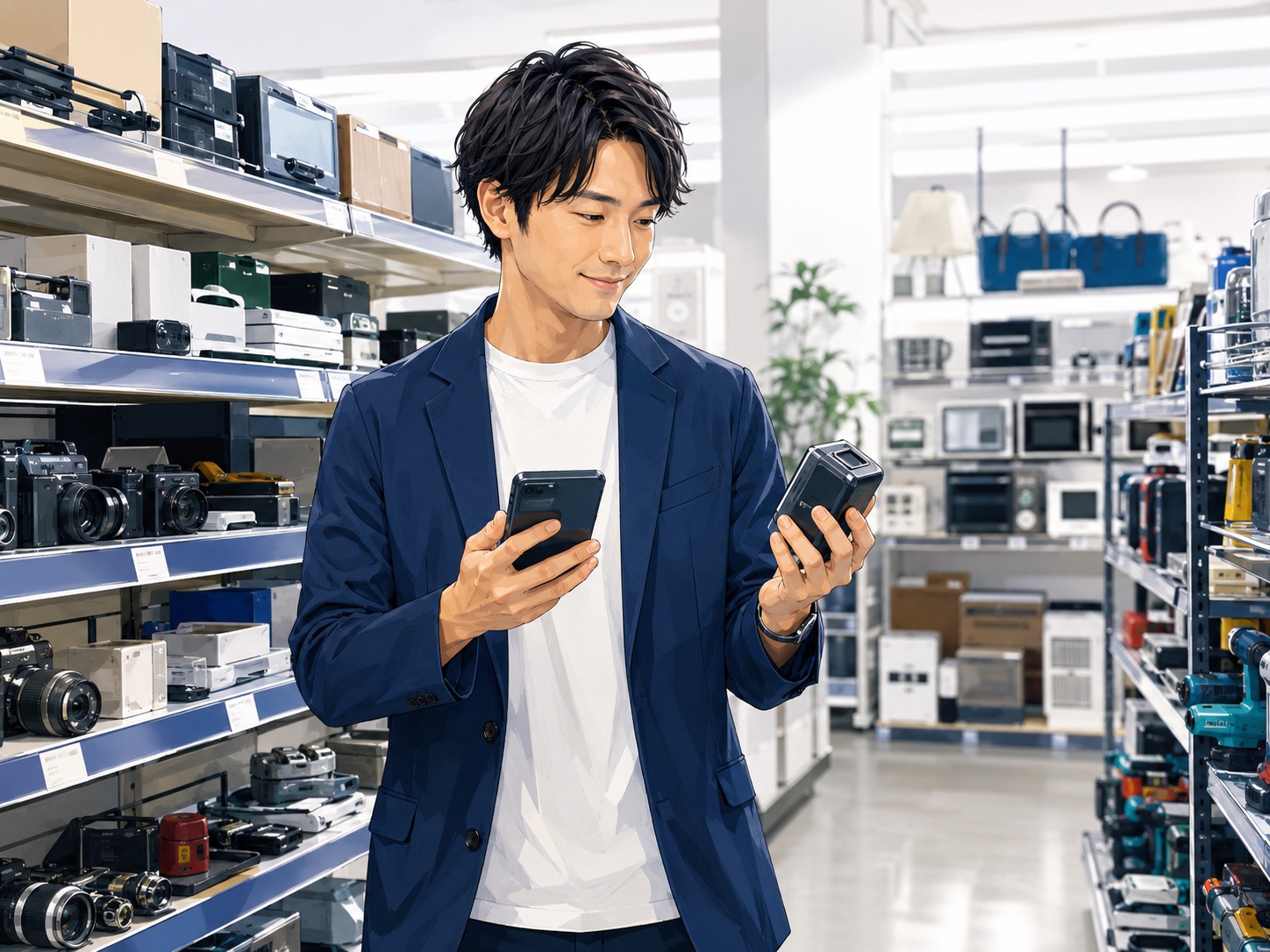 同行後に一人で利益商品を見つけられるようになった様子