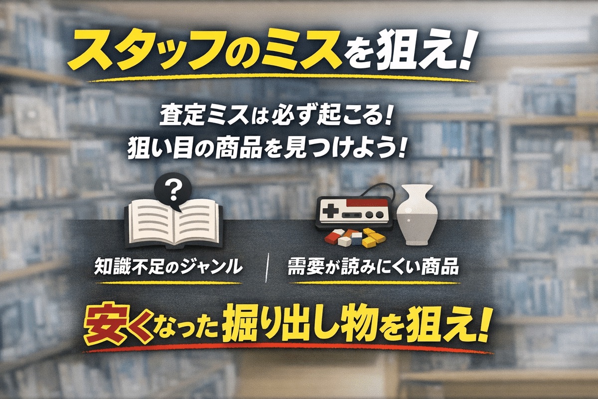 中古ショップの査定と値付けの解説
